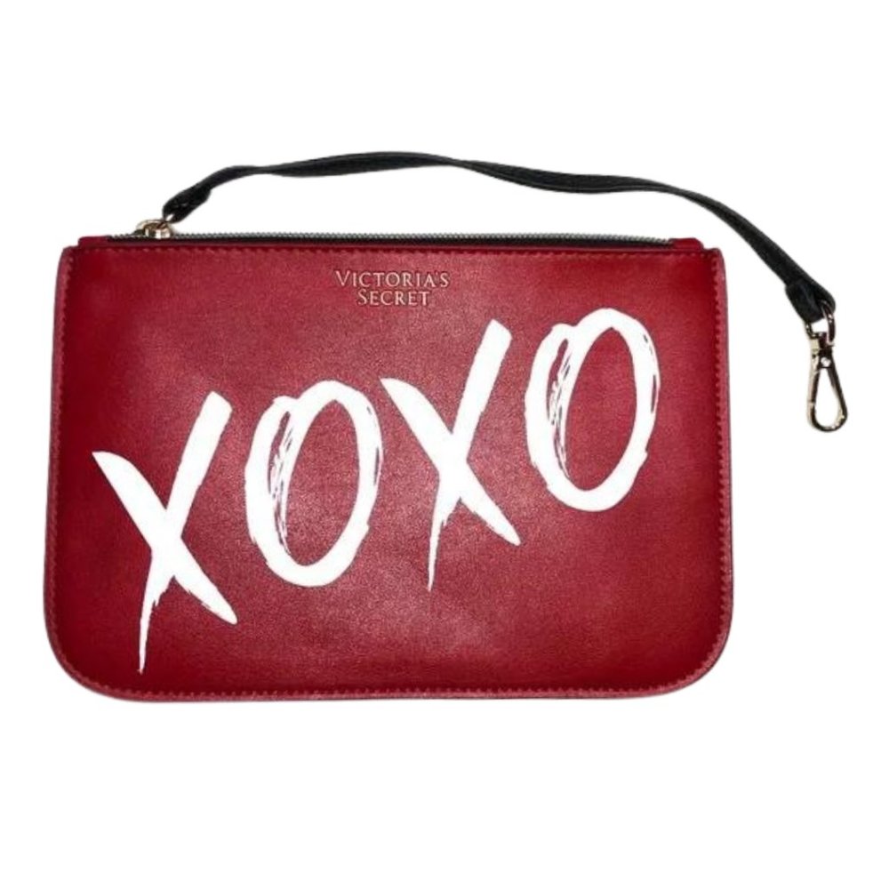 Victoria's Secret Red XOXO Zippered Wristlet